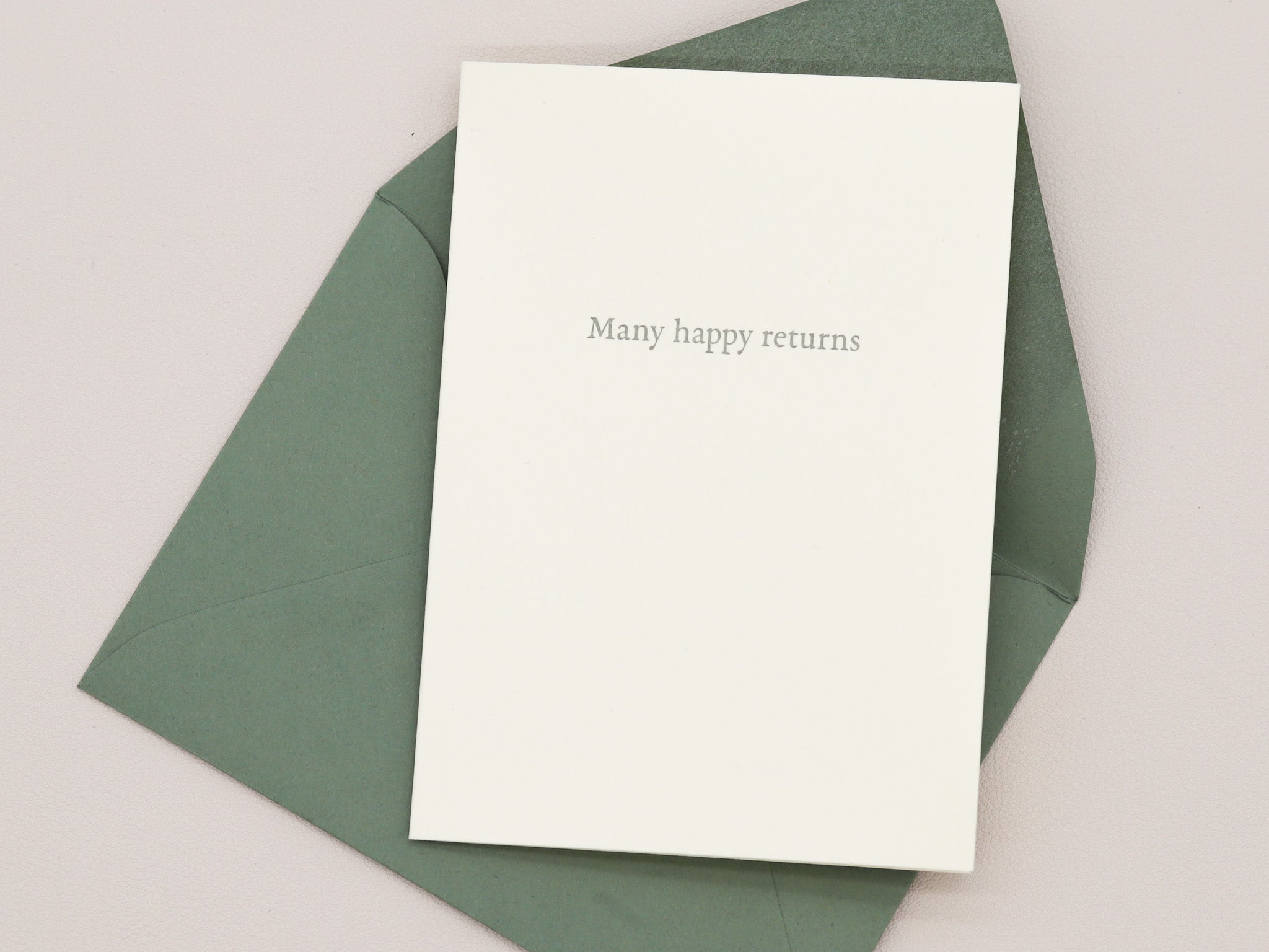 Many Happy Returns Greeting Card