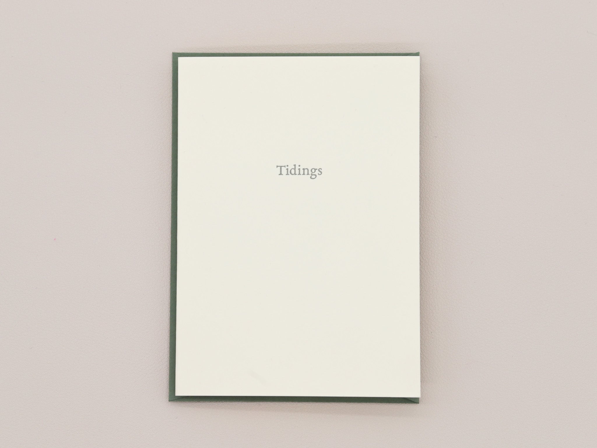Tidings Greeting Card