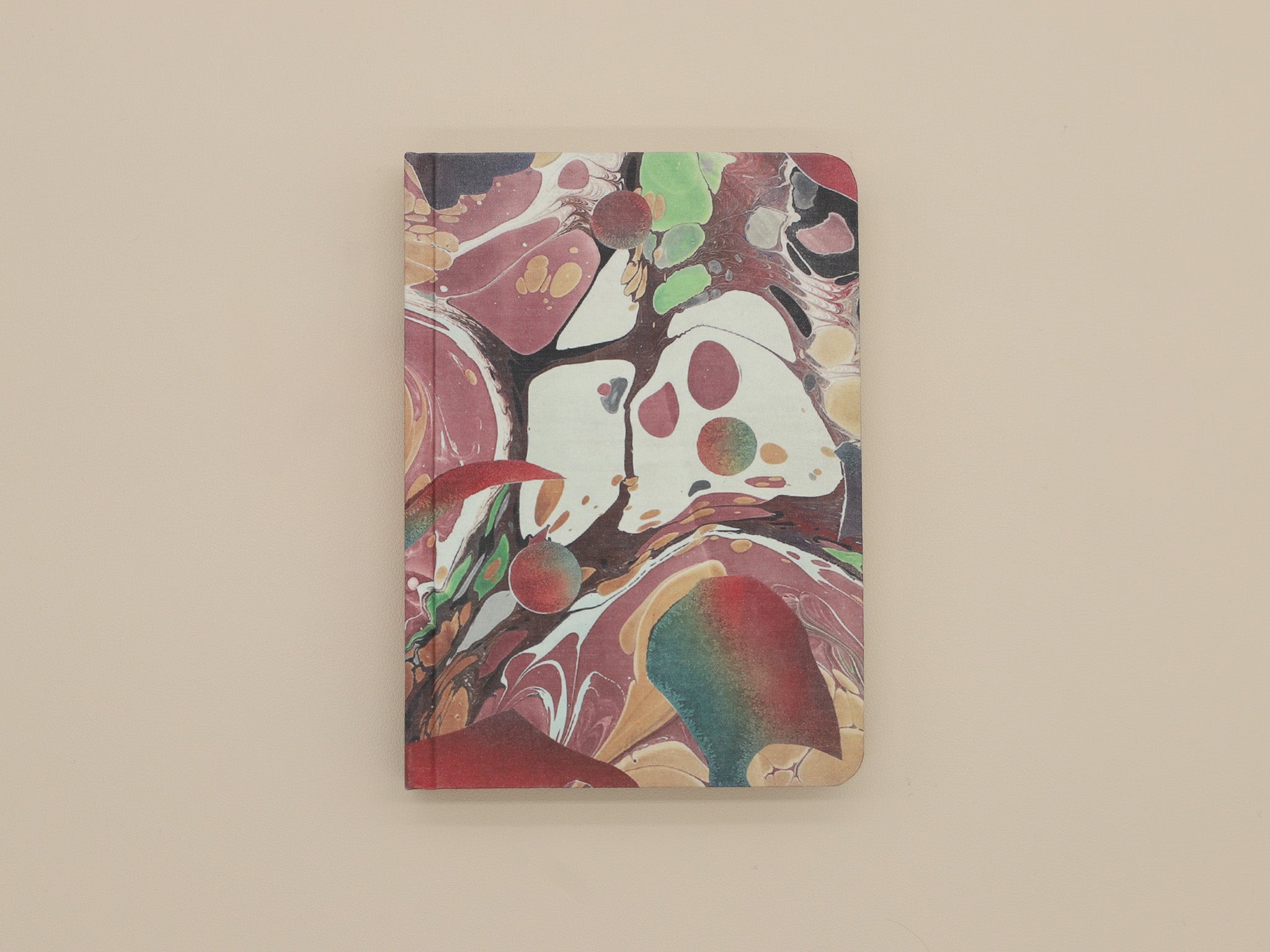 Goods for the Study Carnelian Marble B6 Hardcover Journal