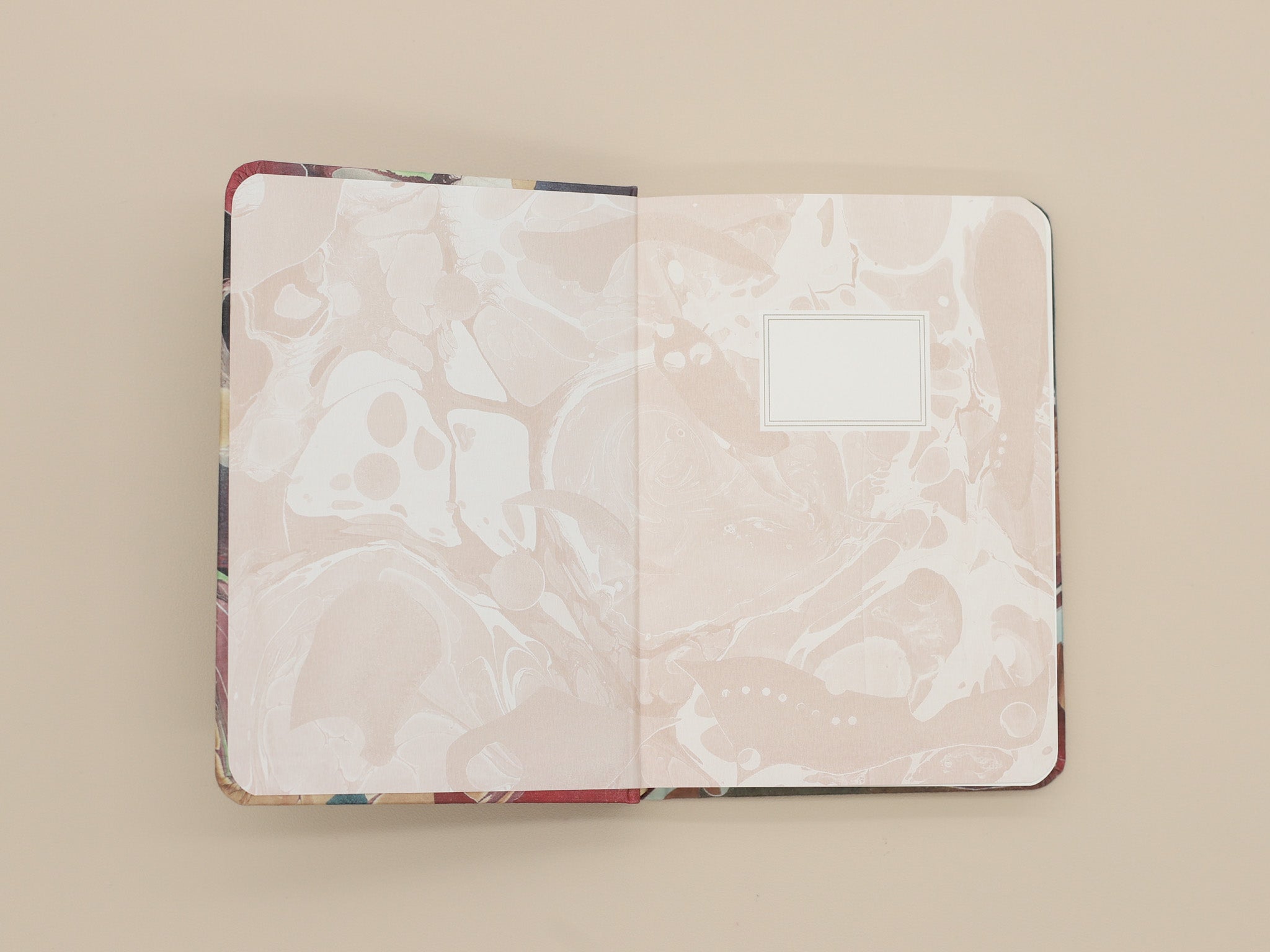 Goods for the Study Carnelian Marble B6 Hardcover Journal