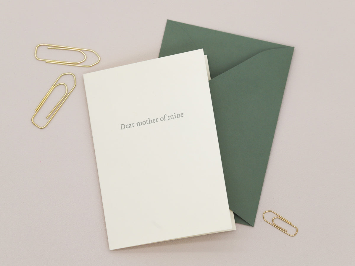 Dear Mother of Mine Greeting Card