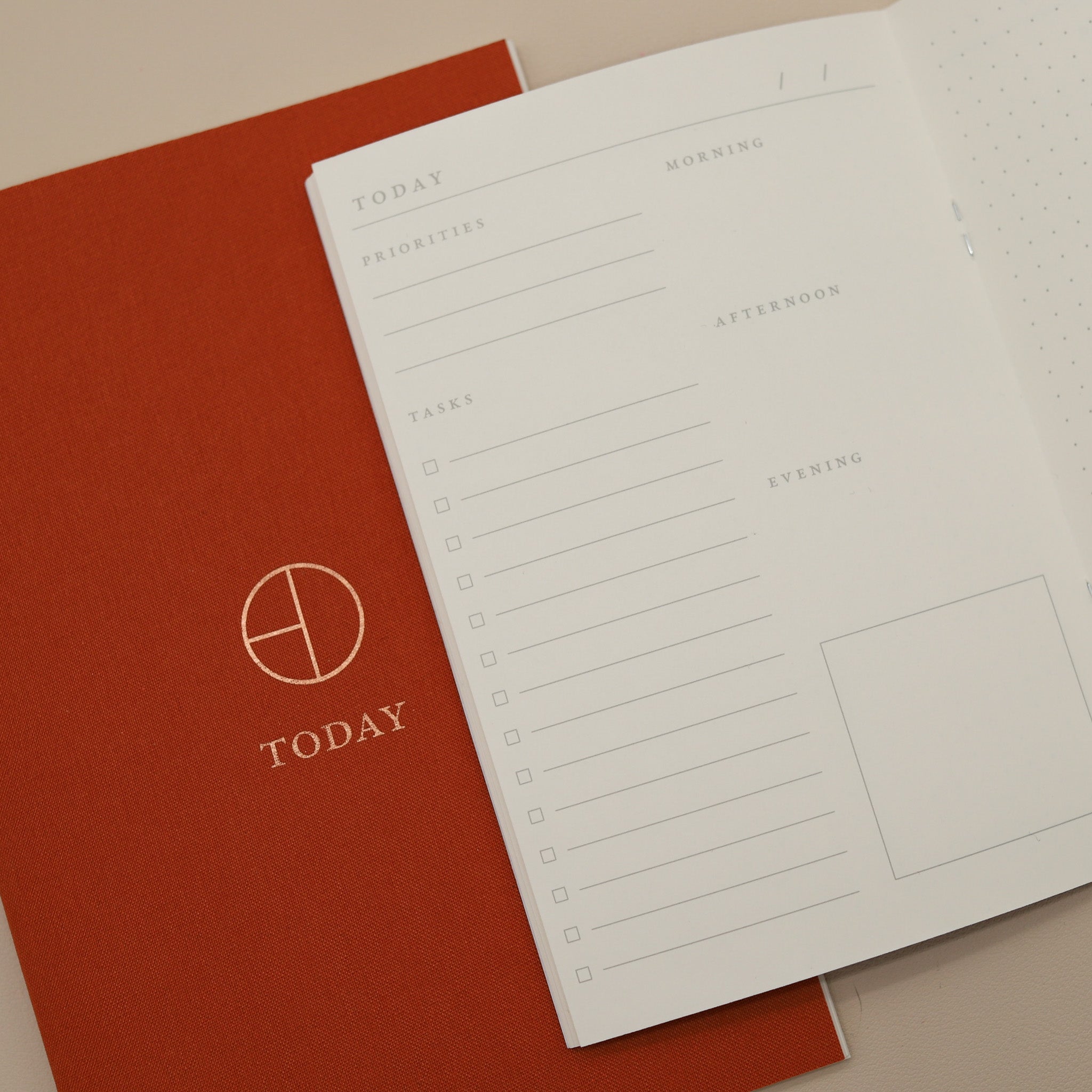 Terra Cotta Cloth Saddle Stitch Planner