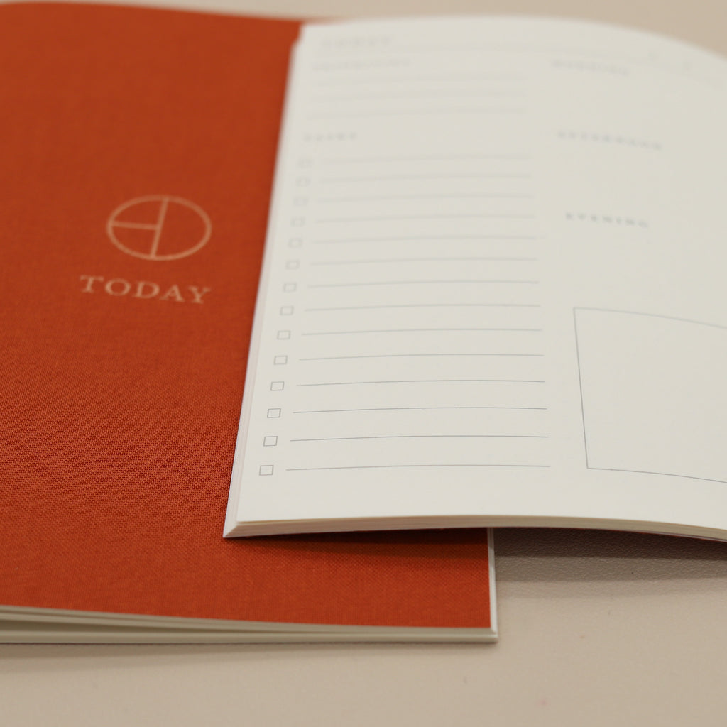 Terra Cotta Cloth Saddle Stitch Planner