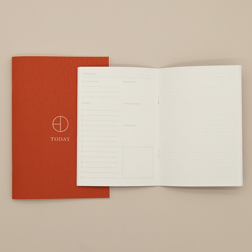 Terra Cotta Cloth Saddle Stitch Planner