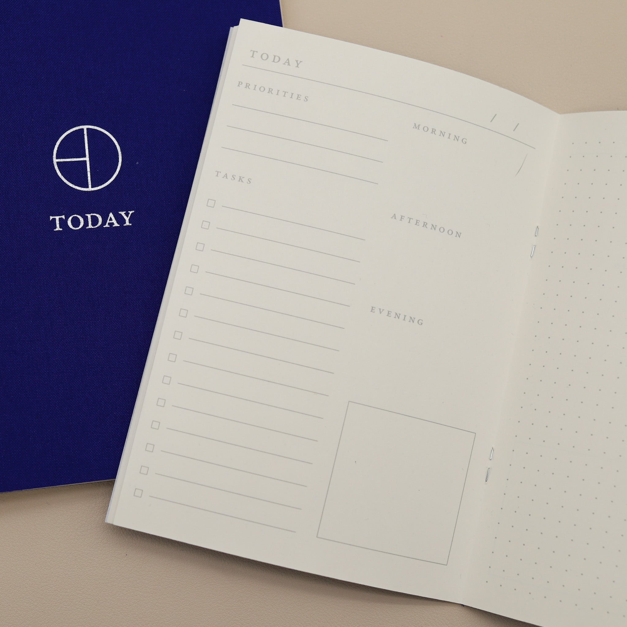 Indigo Cloth Saddle Stitch Planner