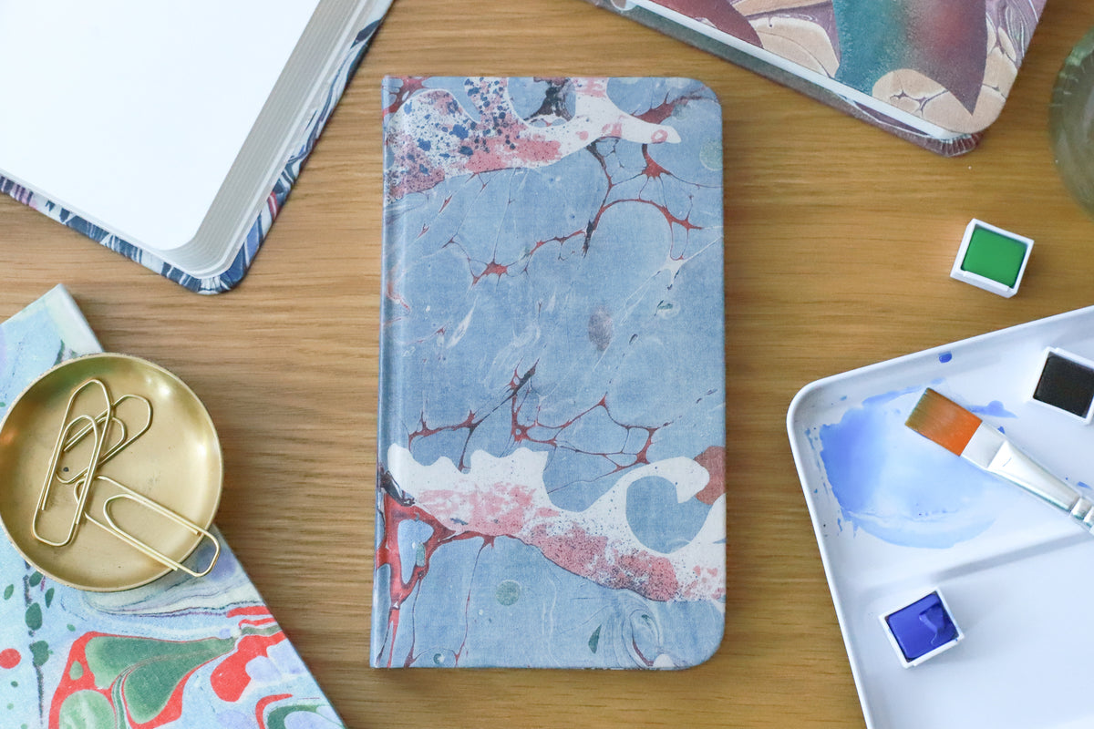Marble Pocket Hardcover Journal Fluxus