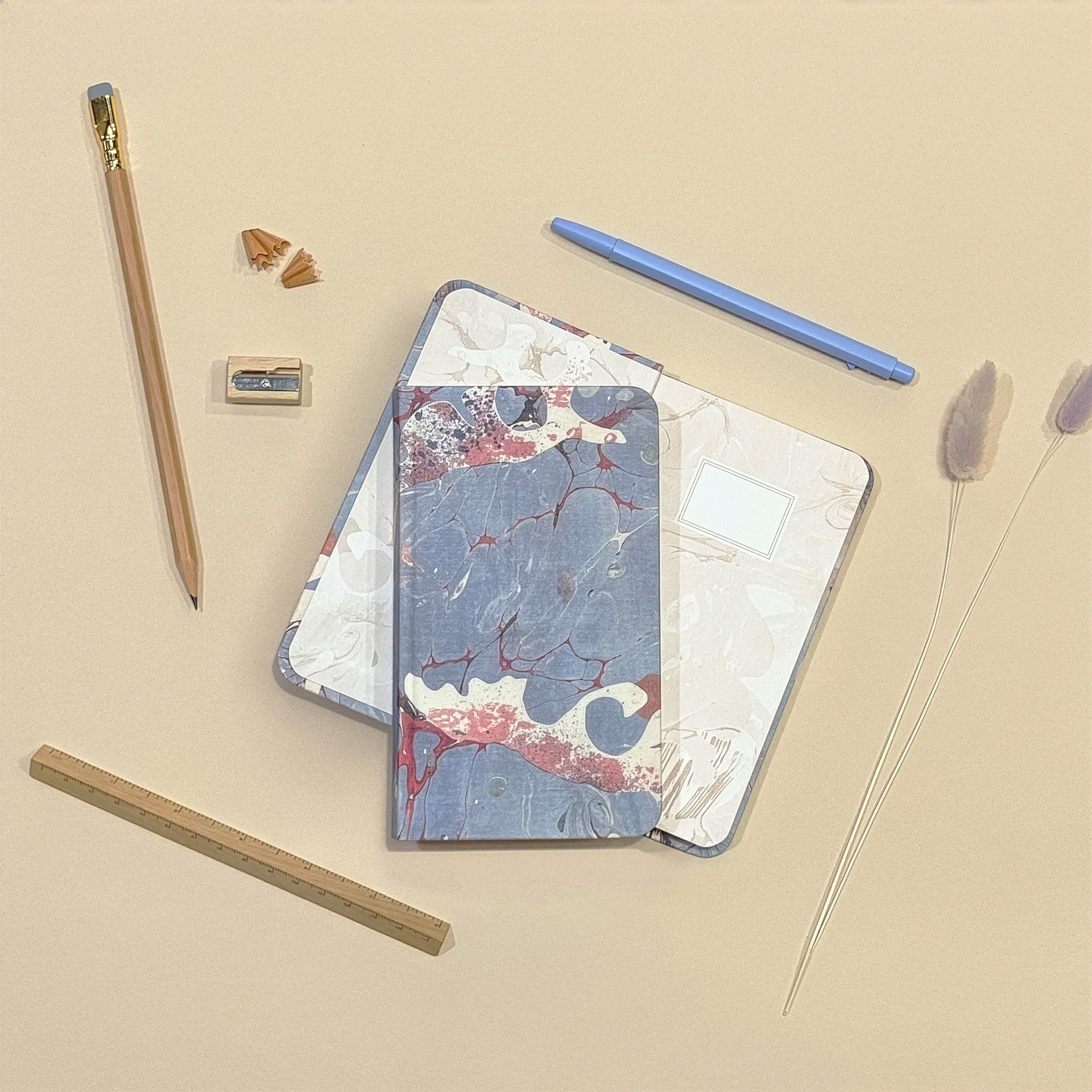 Goods for the Study Fluxus Marble Pocket Hardcover Journal