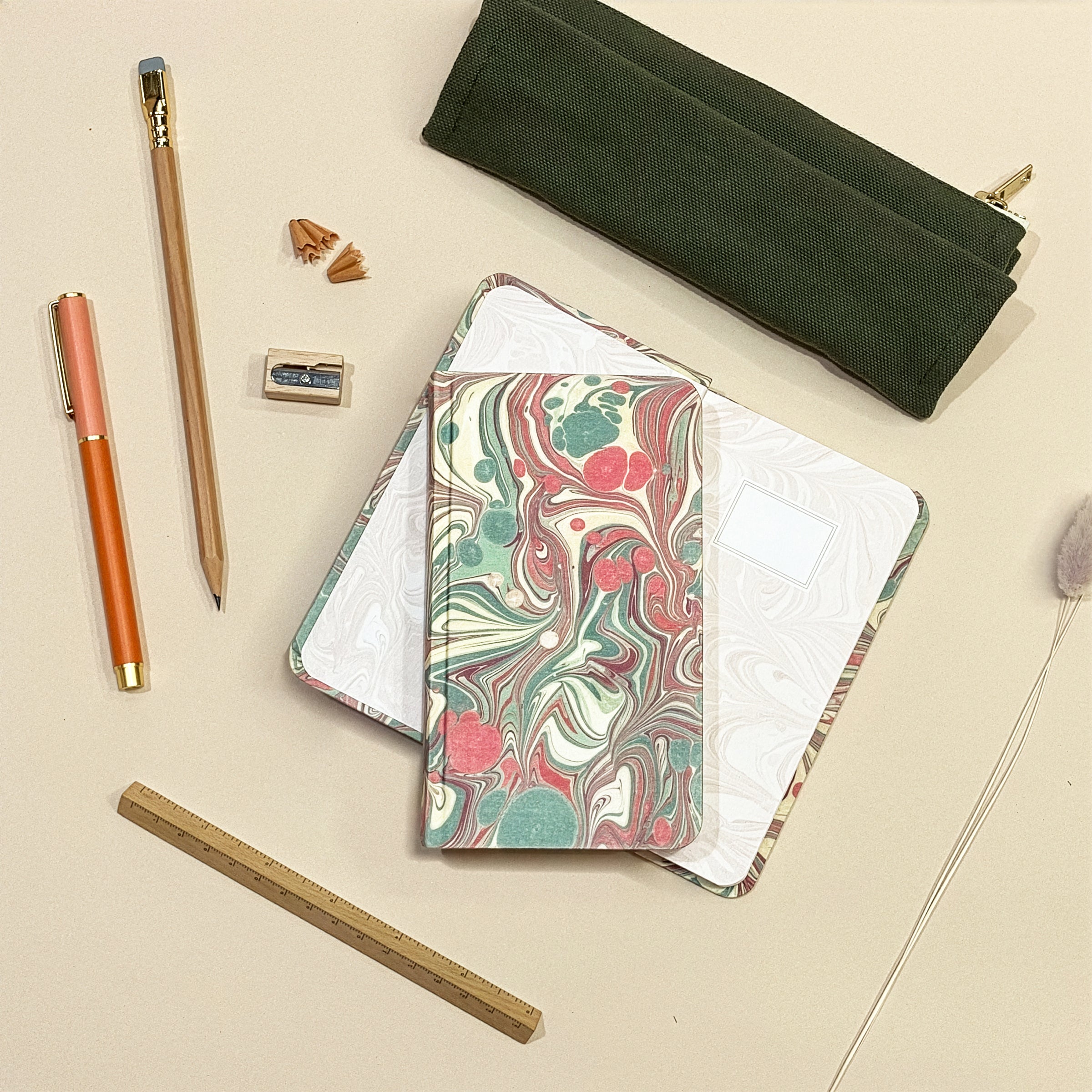 Goods for the Study Halcyon Marble Pocket Hardcover Journal