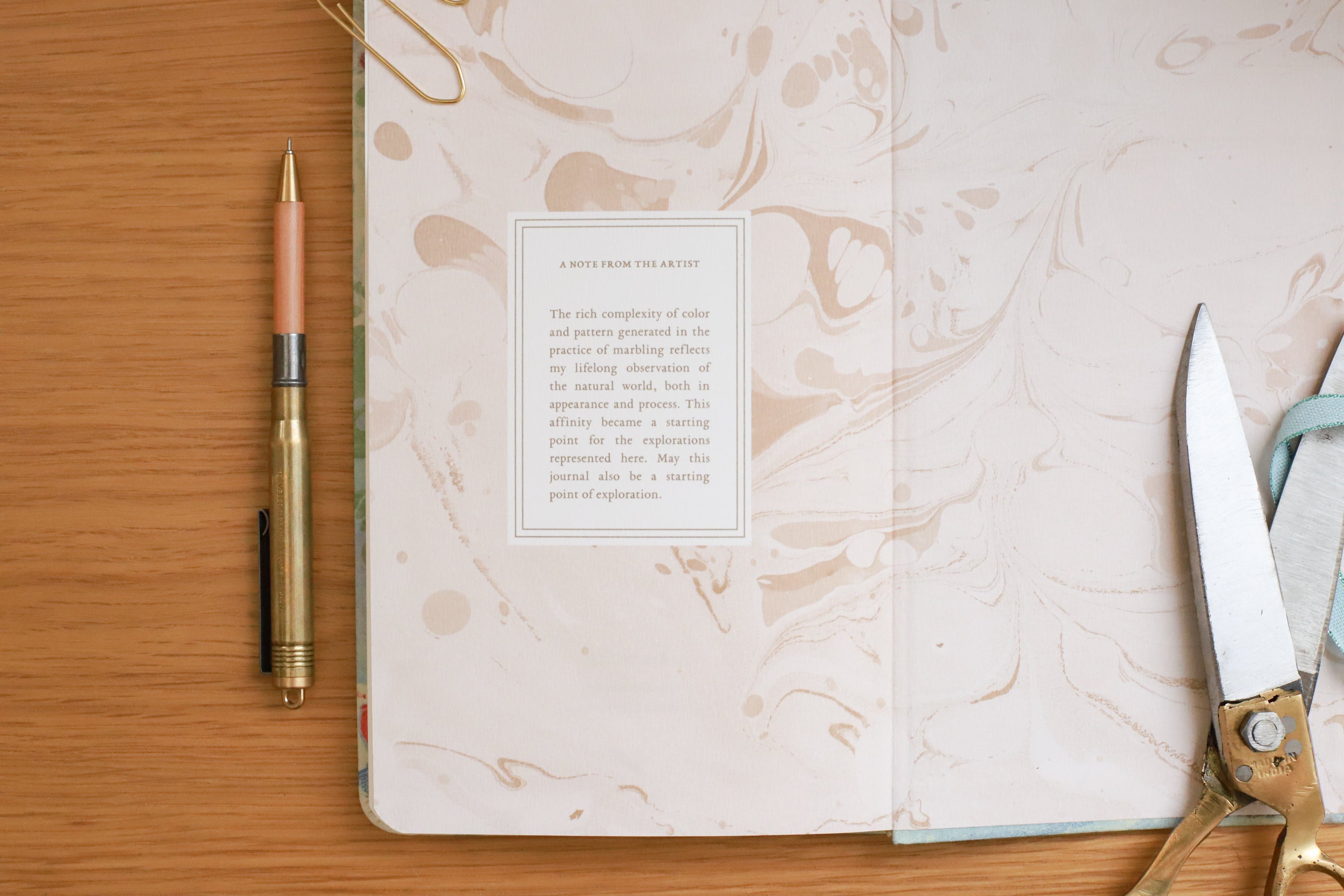 Goods for the Study Pond Marble Edition Flex Journal