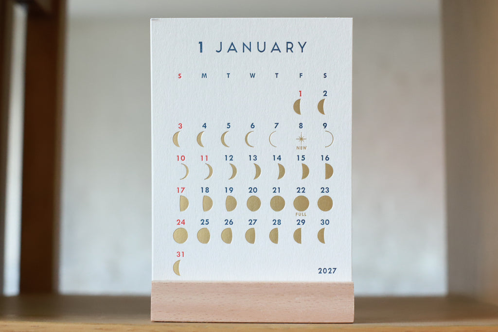 Greeting Life Moon Phase Calendar 2027