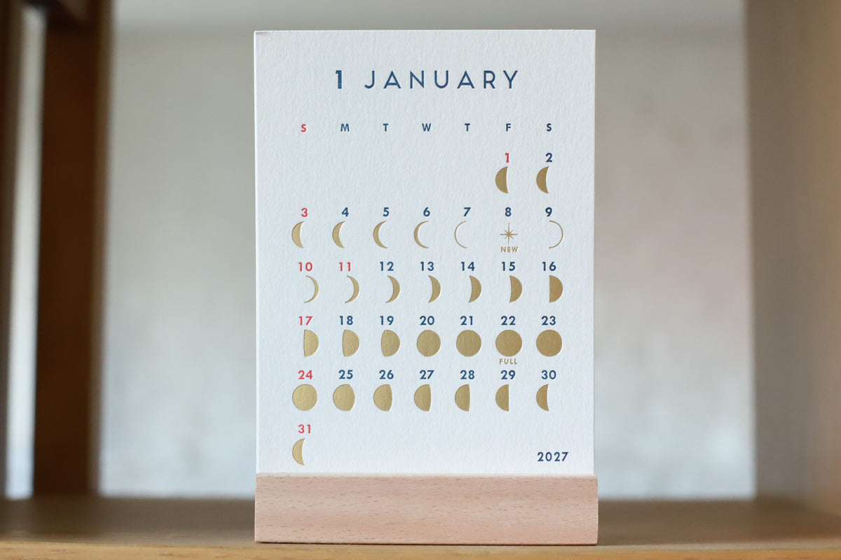 Greeting Life Moon Phase Calendar 2027