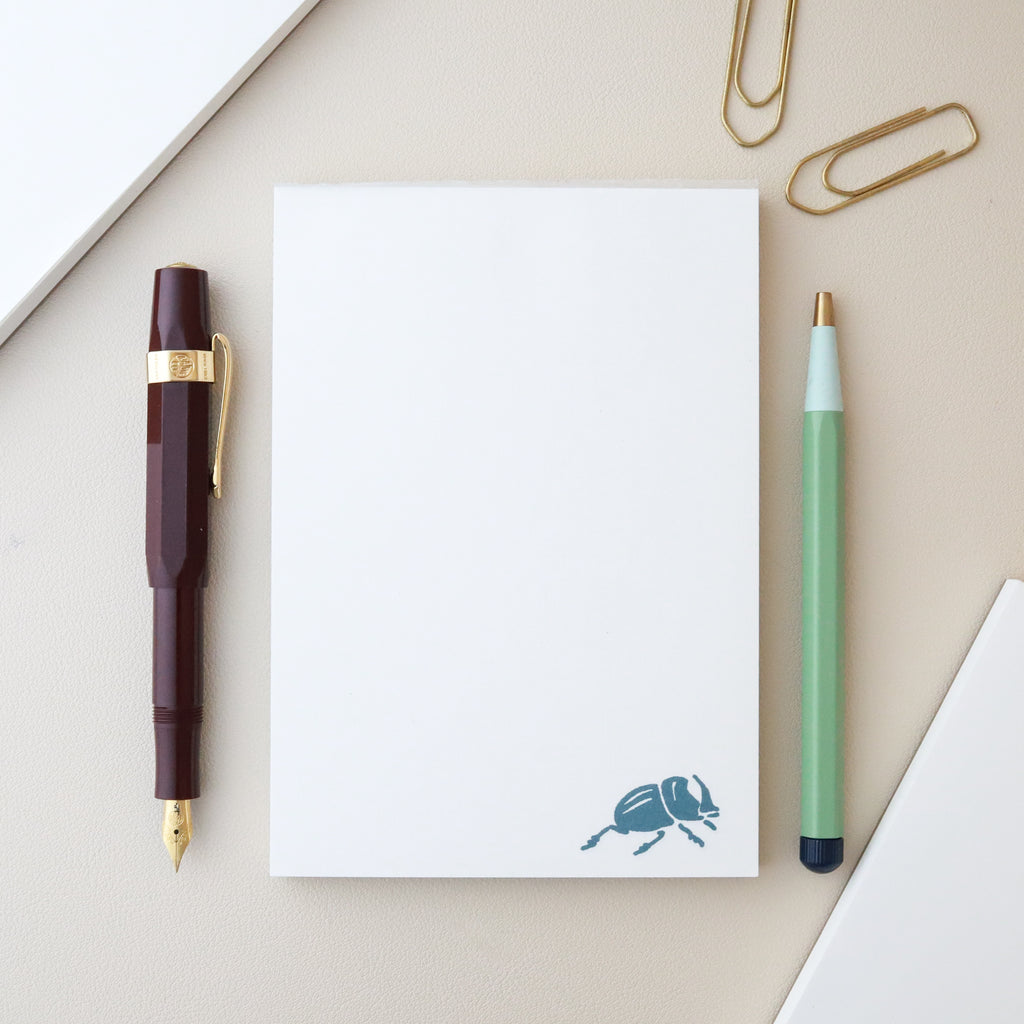 Goods for the Study Rhinoceros Beetle Notepad
