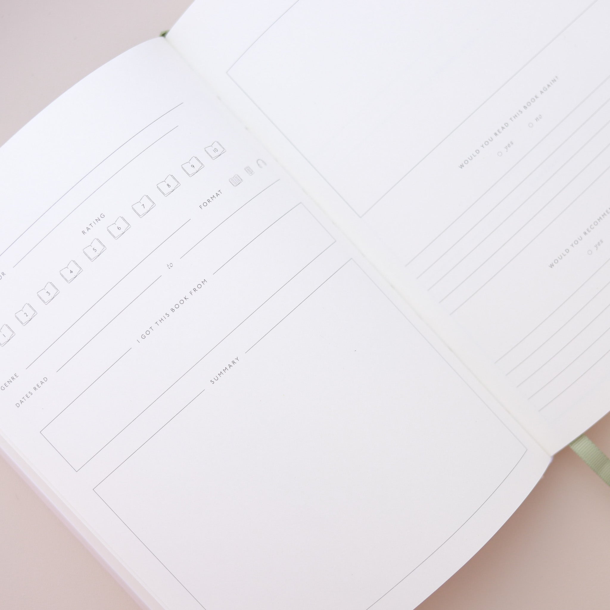 Hardcover Reading Journal