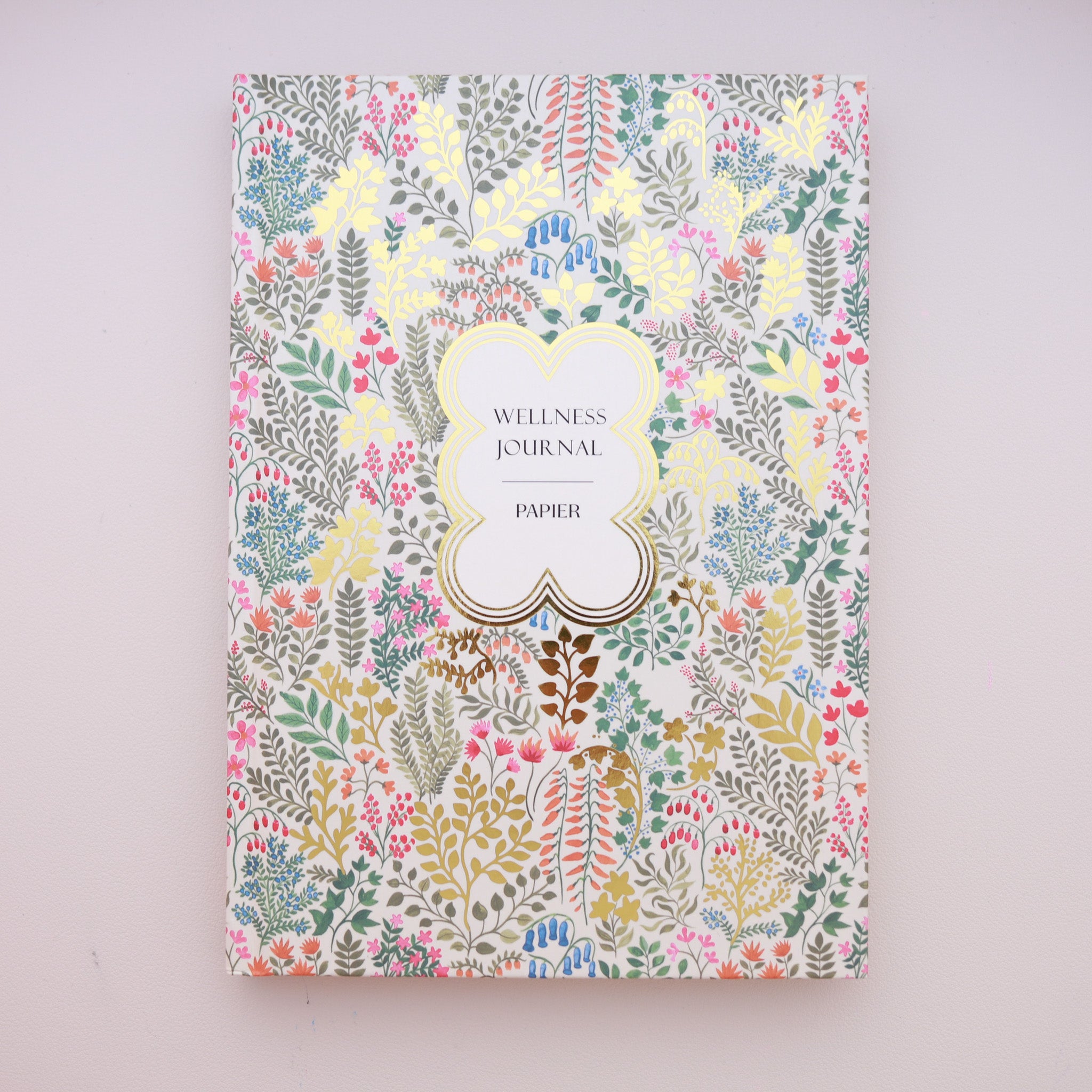 Floral Pattern Wellness Journal