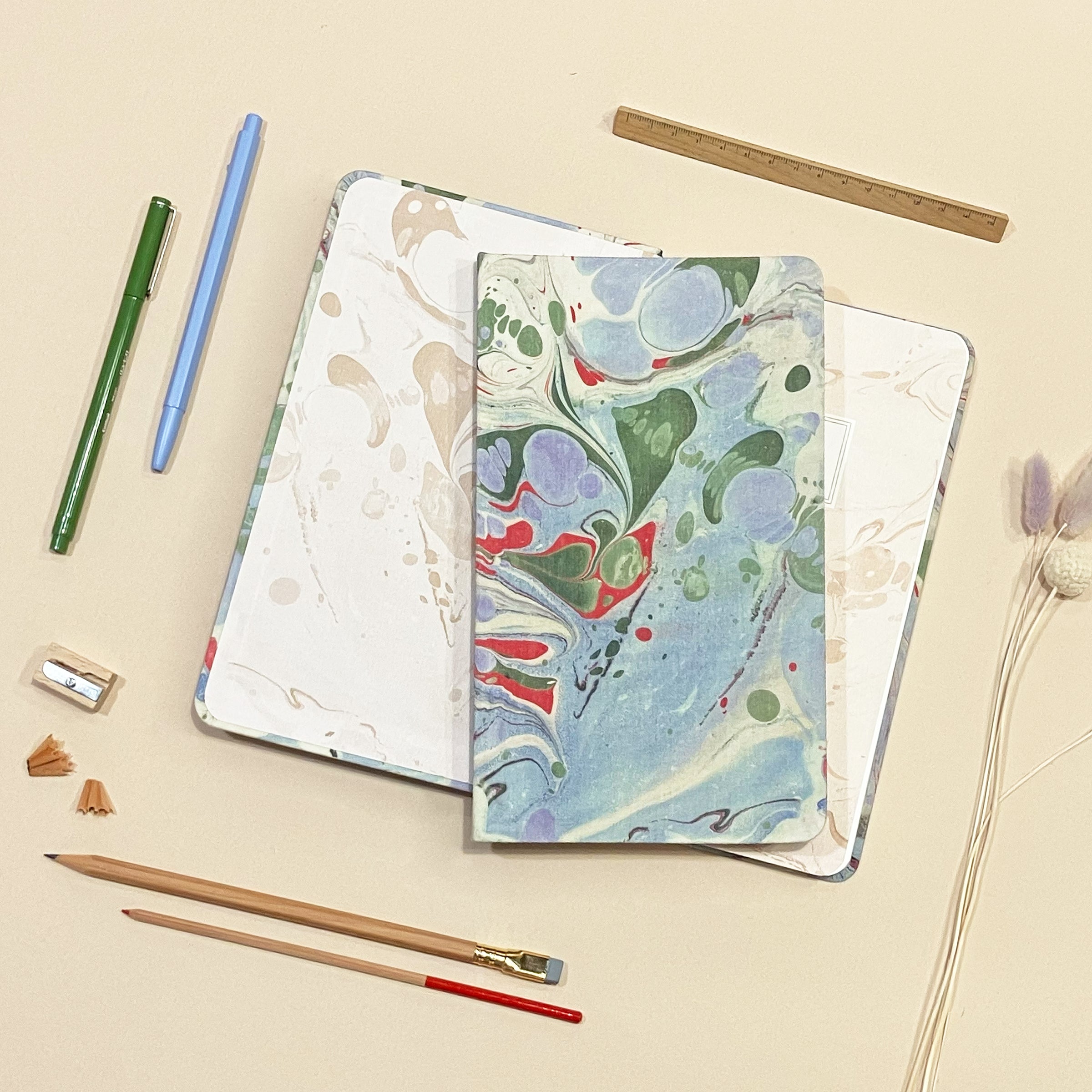 Goods for the Study Pond Marble Edition Flex Journal