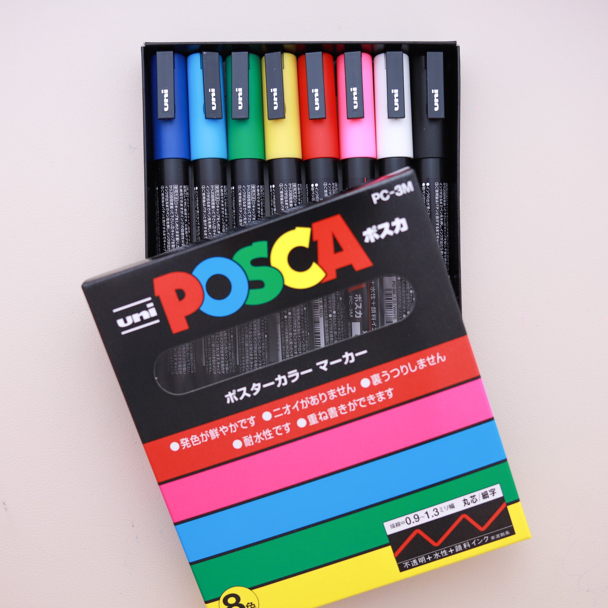 Uni Posca Water Based Marker Set 8 Color