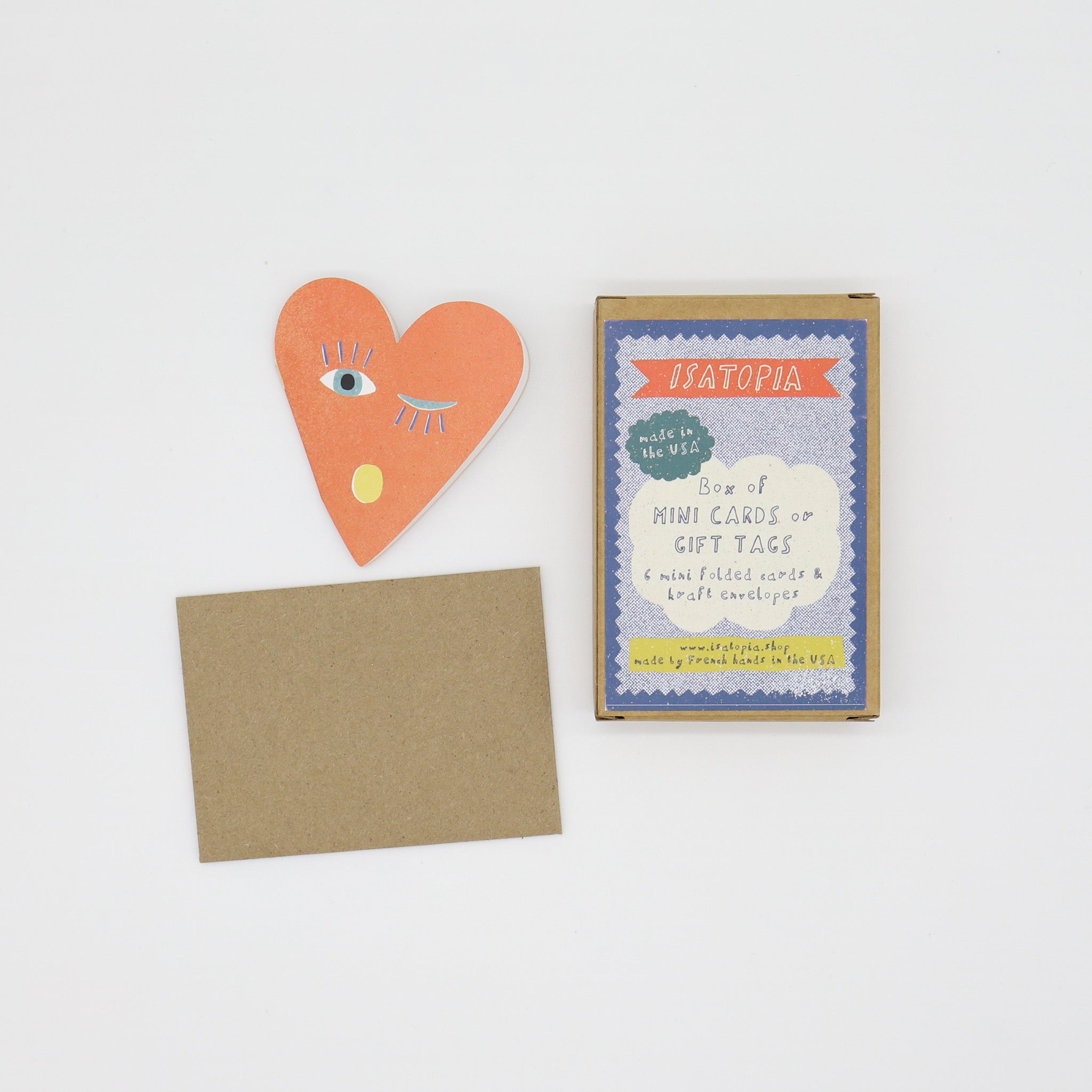 Winking Heart Cards