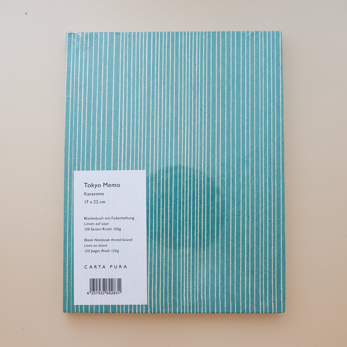 Carta Pura Tokyo Memo Notebook Line Blue