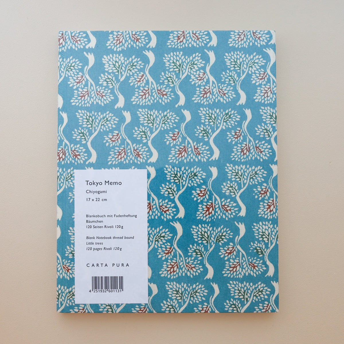 Carta Pura Tokyo Memo Notebook Branches On Light Blue