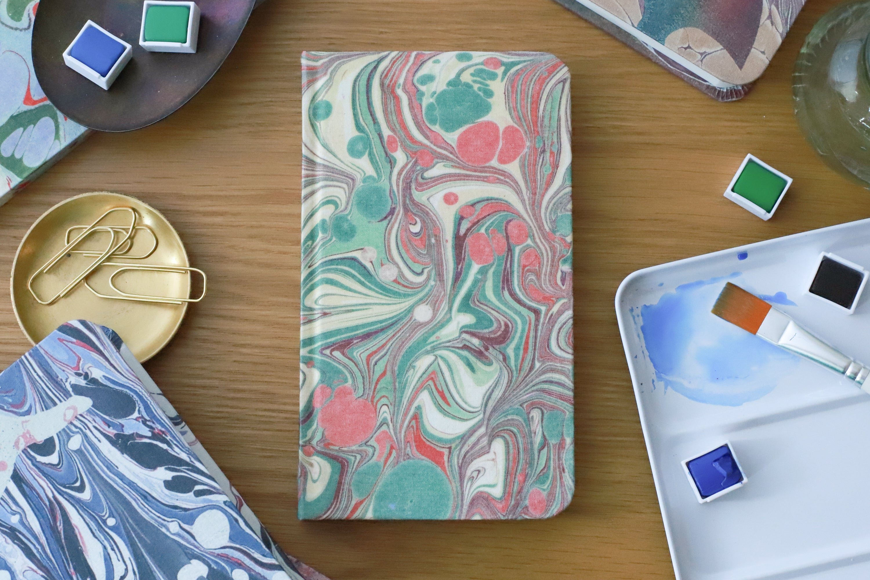 Goods for the Study Halcyon Marble Pocket Hardcover Journal