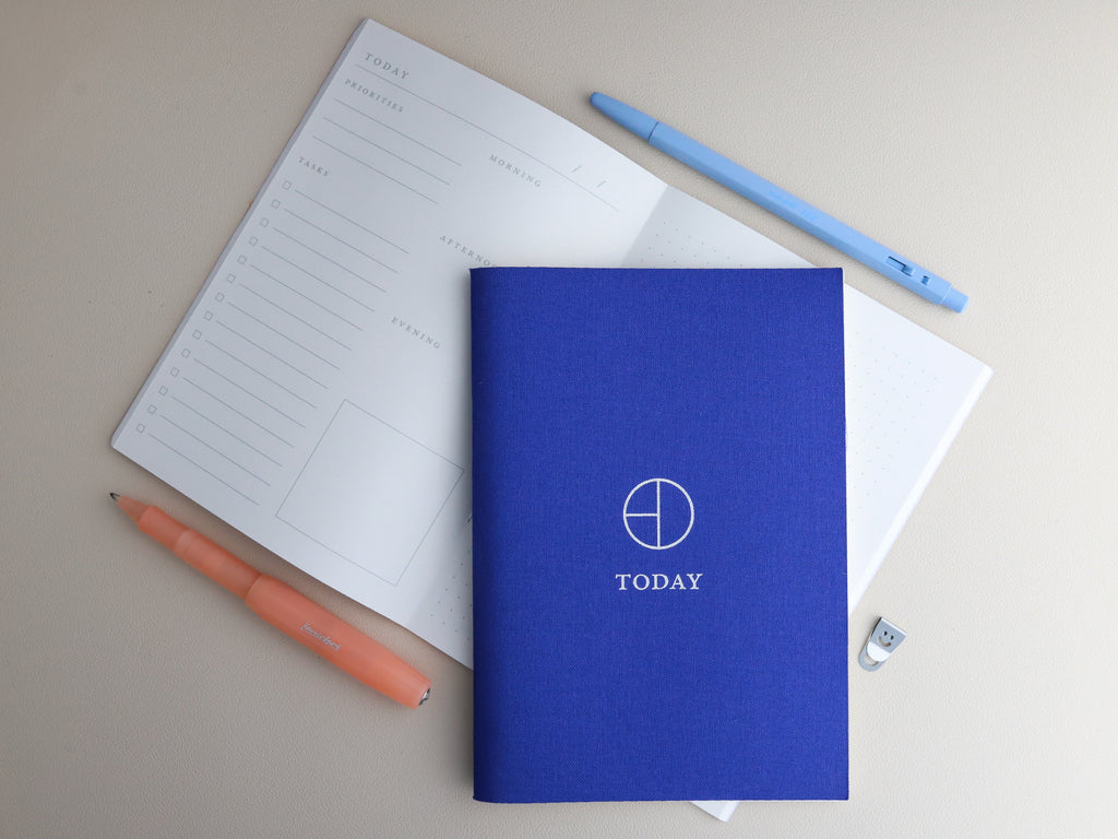 Indigo Cloth Saddle Stitch Planner