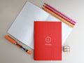 Vermillion Cloth Saddle Stitch Planner